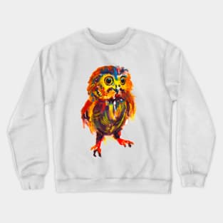 Cute Colorful Owl Crewneck Sweatshirt